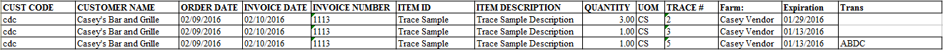 tracerecallsample